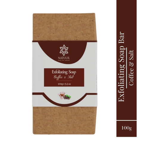 Natuur Coffee And Salt Exfoliating Soap 100gm