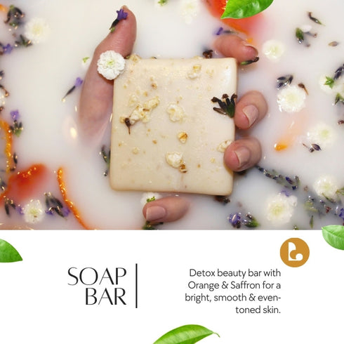 Natuur Orange & Saffron Soap Skin Brightening 100gm