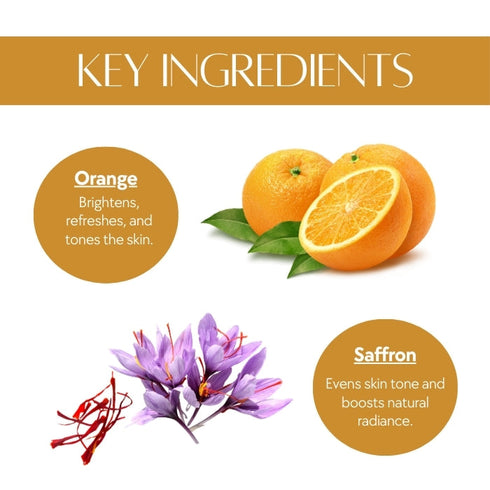 Natuur Orange & Saffron Soap Skin Brightening 100gm