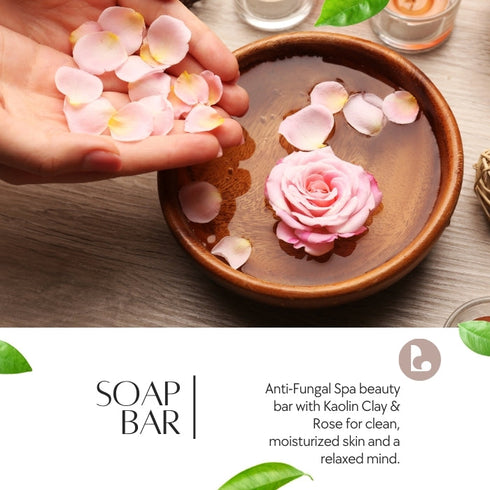 Natuur Kaolin Clay & Rose Soap Sensual Spa 100gm