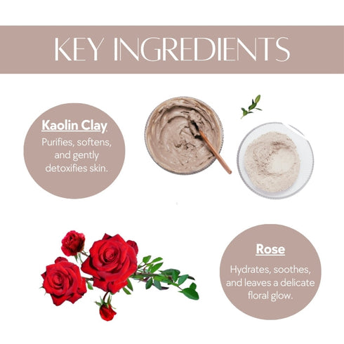 Natuur Kaolin Clay & Rose Soap Sensual Spa 100gm