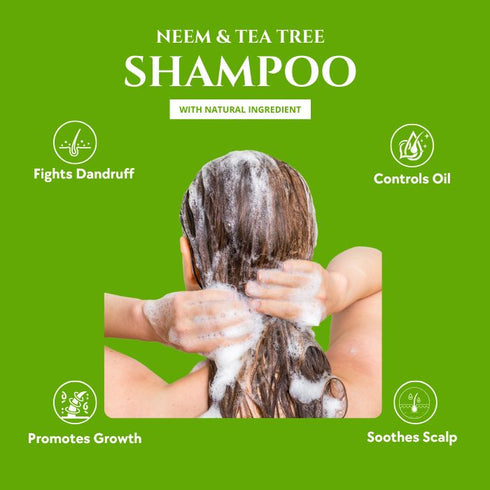 Natuur Aloe Vera Shampoo Neem and Tea Tree Anti Dandruff