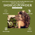 Natuur Indigo Powder Natural hair Dye for dark brown & shiny black hair 100gm