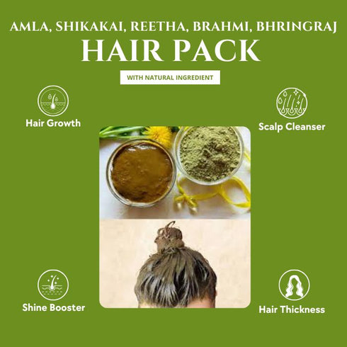 Natuur Natural Hair Pack for Hair Growth