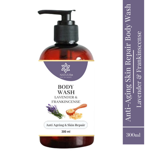 Natuur Lavender & Frankincense Body Wash Ageing Skin Repair 300ml