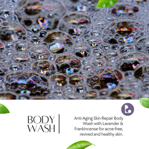 Natuur Lavender & Frankincense Body Wash Ageing Skin Repair 300ml