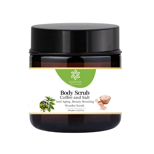 Natuur Body Scrub Coffee and Salt Anti Ageing Scrub 100gm