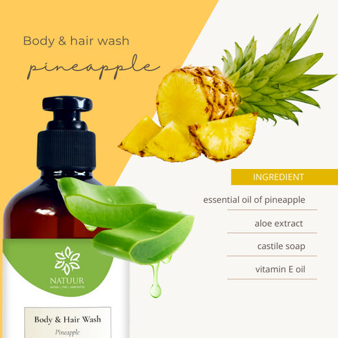 Natuur Body & hair wash Pineapple 300ml