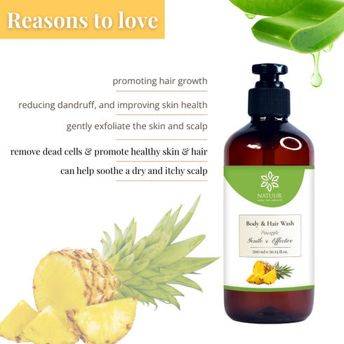 Natuur Body & hair wash Pineapple 300ml