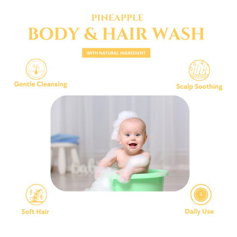 Natuur Body & hair wash Pineapple 300ml