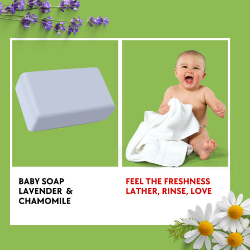 Natuur Baby Soap- Chamomile Gentle and calming 100gm