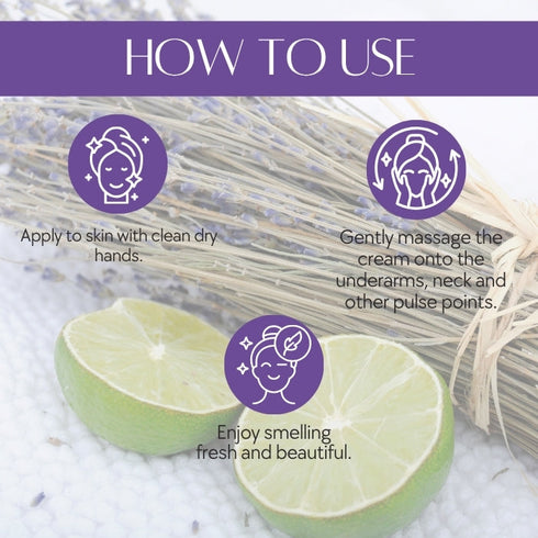 Natuur Deodorant Cream Lavender & Lime 50gm