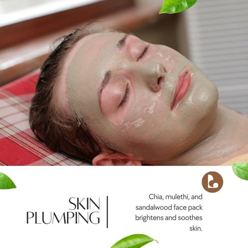 Natuur Face Pack Chia Seeds, Mulethi and Sandalwood Skin Plumping 100gm
