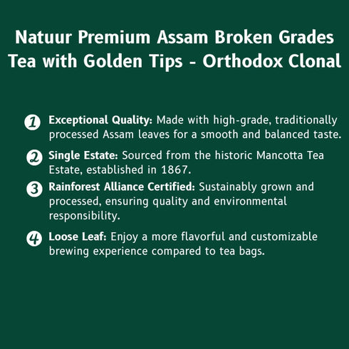 Natuur Premium Assam Broken Grades Tea Leaves