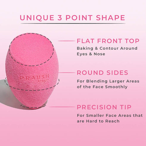 Praush Rose Super Soft Flat Front Sponge