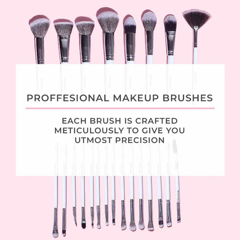 Praush P15 - Brow Spoolie & Angled Brow 2 in 1 Brush