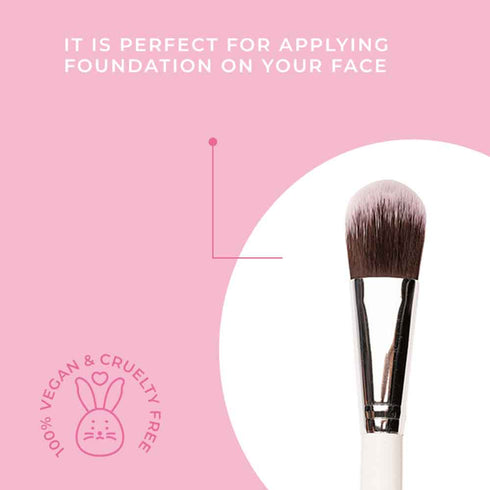 Praush Moisturizing primer & Applicator, P05 - Flat Foundation Application Brush