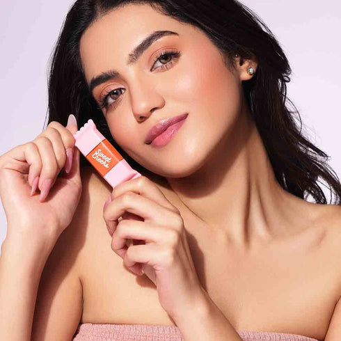 Praush Sweet Cheeks Liquid Blush Combo of 4 (Rasberry Tart + Caramel Glaze +Mauve Poppins + Coral Crunchy)