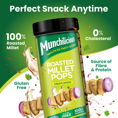Munchilicious Millet Pops | Cream Onion