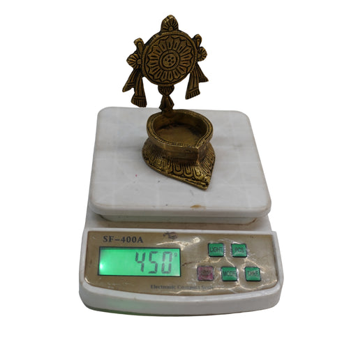 Pure Brass Shanku Chakra Diya