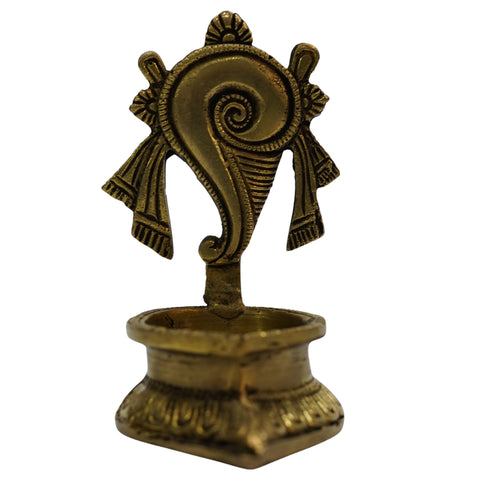 Pure Brass Shanku Diya