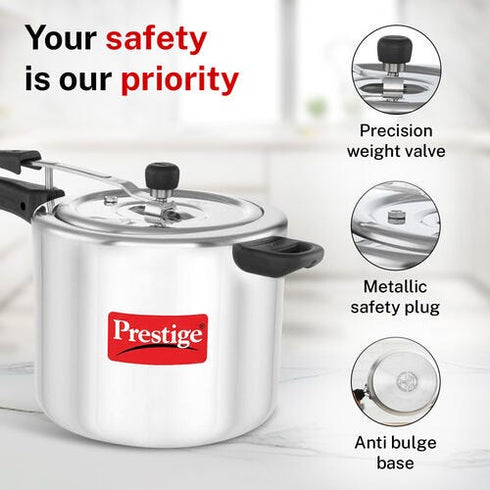 Prestige Nakshatra Svachh Aluminium Inner Lid Pressure Cooker 10 L