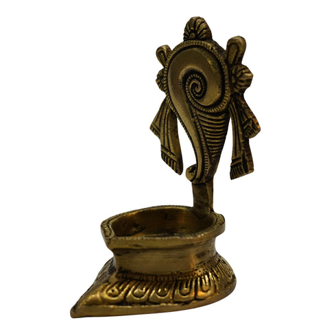 Pure Brass Shanku Diya
