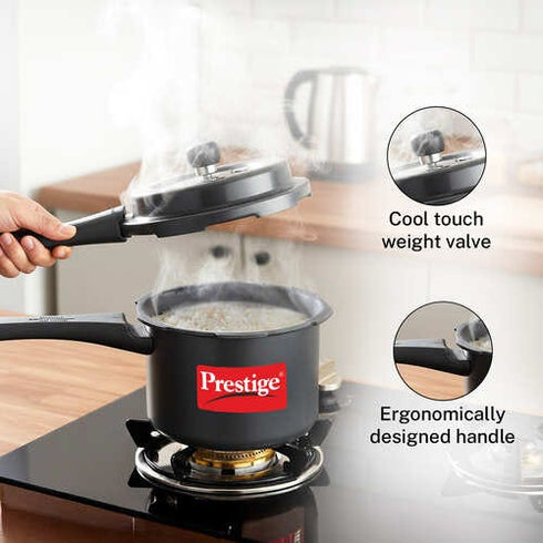 Prestige Popular Svachh Hard Anodised Pressure Cooker 3.0 L