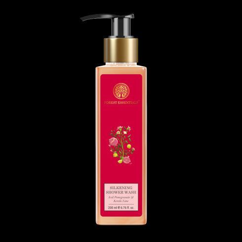 Forest Essentials Silkening Shower Wash Iced Pomegranate with Fresh Kerala Lime