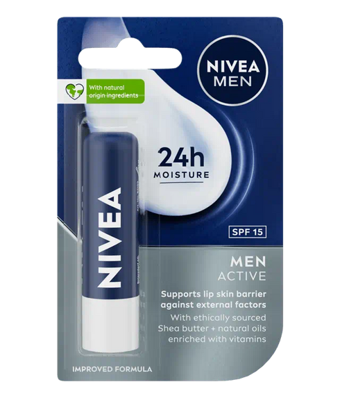 Nivea Men's Active Care Lip Balm Spf 15