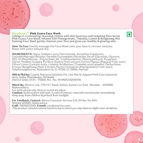 PureSense Pink Guava Face Wash | From the makers of Parachute Advansed