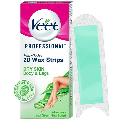 Veet Professional Waxing Strips for Women | Dry Skin