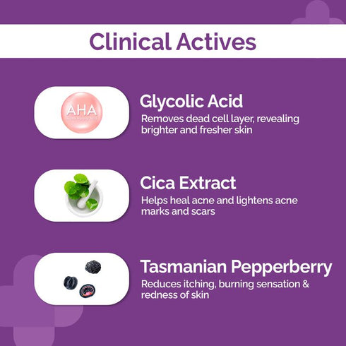 The Derma co 8% Glycolic Acid Daily Face Cream with Cica Extract & Tasmanian Pepperberry