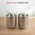 Vinod Stainless Steel Maharaja Bowl Set of 12 Pieces 150 ml Highest Grade Steel Durable and Strong Dishwasher Safe and Rust Free
