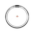 Vinod Stainless Steel Rajbhog Dish Set of 6 18 cm Salad Plate Snack Plate Highest Quality Stainless Steel Mirror Finish Rust Free