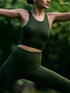 Wiselife Active Flare Pants (Olive green)