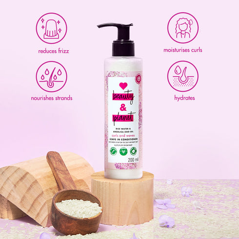Love Beauty And Planet Rice Water and Angelica Seed Oil Silicone Free Leave-In Conditioner