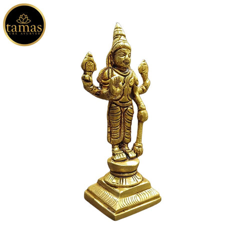 Tamas Brass Standing Lord Vishnu Statue/Idol