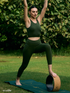 Wiselife Active Fitted Leggings (Olive green)