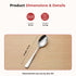 Vinod Aero Stainless Steel Baby Spoon Set of 12 Piece Heavy Gauge Steel Mirror Finish Rust Free Tough Strong and Durable