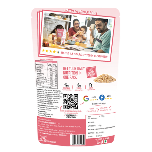 Fabbox Masala Jowar Millet Puffs