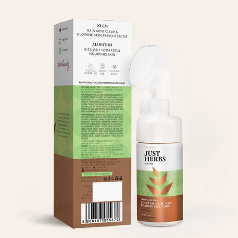 Jest herbs Plant Salicylic Acid Foaming Face Wash with Neem & Aloe Vera