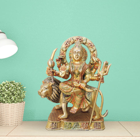 Brass Durga Ji Goddess Idol Statue 6Kg