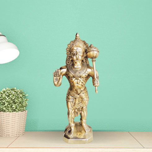 Brass Hanuman Ji Statue 5.32Kg