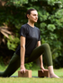 Wiselife Purpose Printed Active T-shirt (Black)