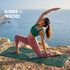 Wiselife PU Alignment & Natural Rubber Yoga Mat 6mm