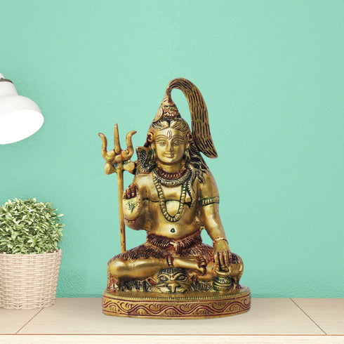 Brass Shiv Ji Statue 1.08Kg