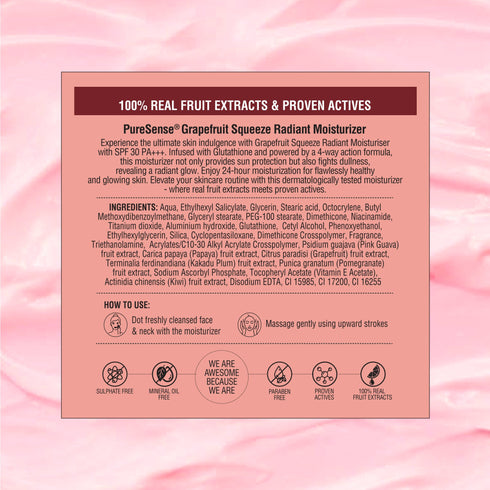 PureSense Grapefruit Squeeze Radiant Moisturizer