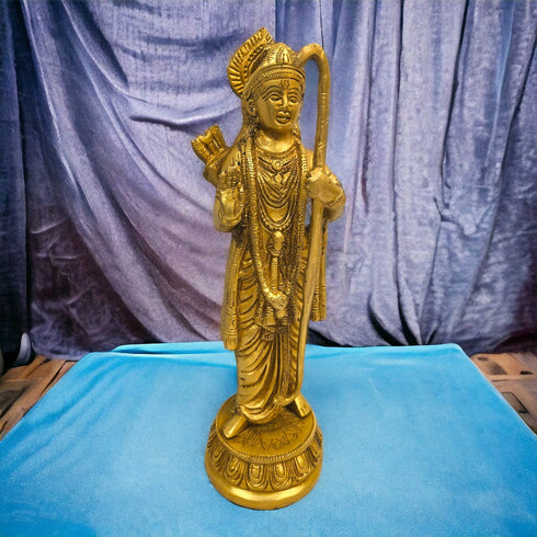 Tamas Brass Bhagwan Ram Darbar with Sita Laxman Hanuman Statue/Idol