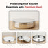 Vinod Stainless Steel Papad Dabba with Mirror Finish Tough and Strong Build Rust Free Easy to Clean and Dishwasher Safe 9.5 Inch No 14